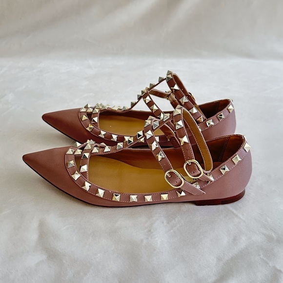 Kaitlyn Pan Studded T-Strap Flats - Picture 11 of 14